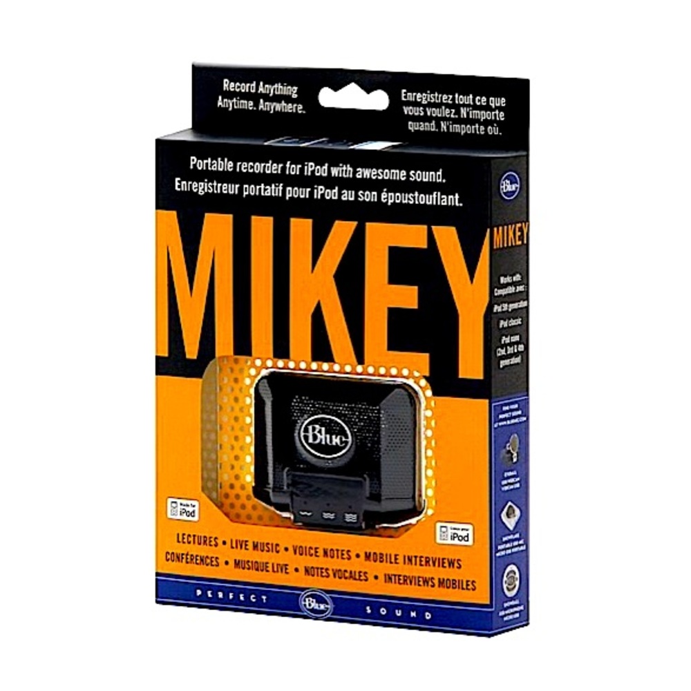 Blue Microphones Mikey Digital Condenser Wireless Consumer Microphone For iPod.